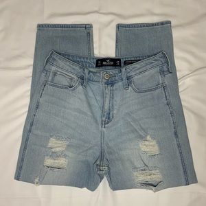 Vintage Lightwash Distressed Denim Mom Jean